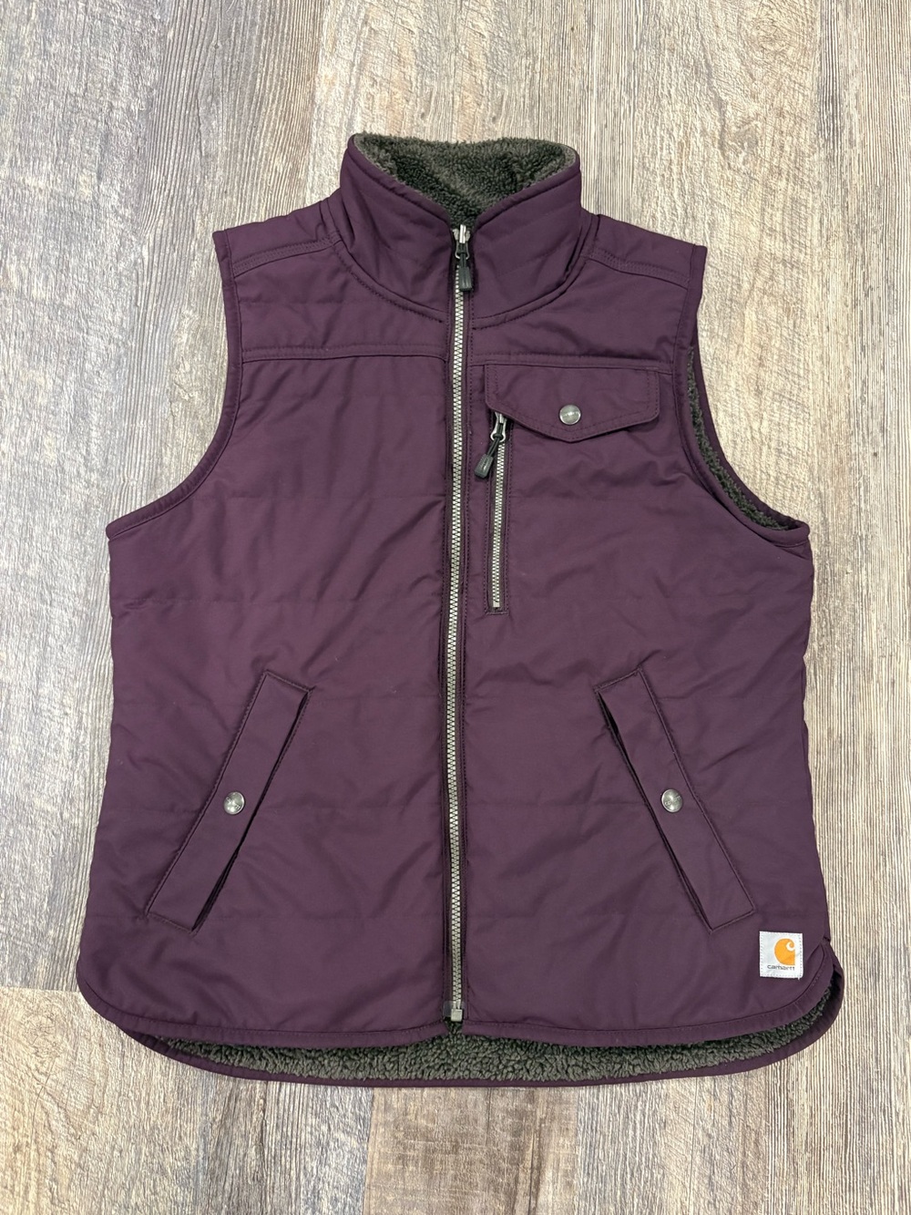 Carhartt Women's Utility Sherpa-Lined Reversible Vest